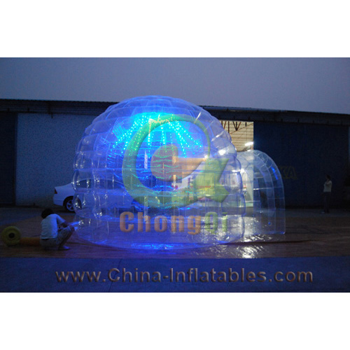 lighted inflatable dome tent